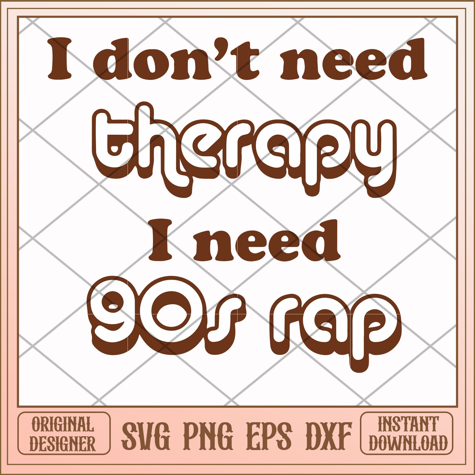 I don't need therapy I need gos rap svg, theorapy svg, funny svg