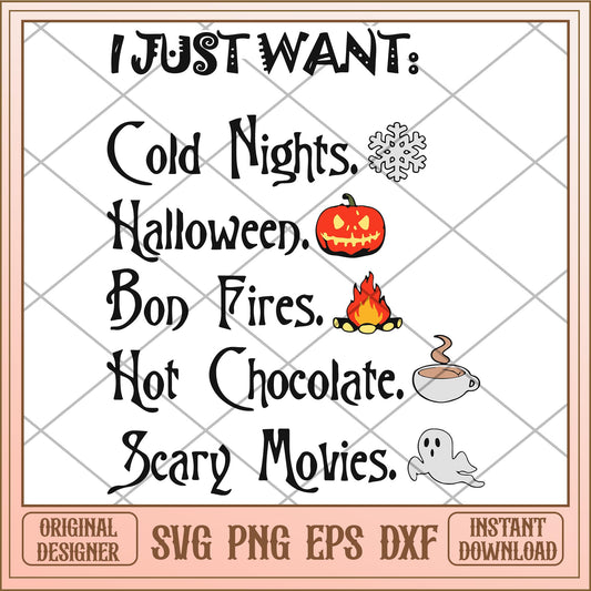I just want halloween svg, Disney characters svg, Digital Download