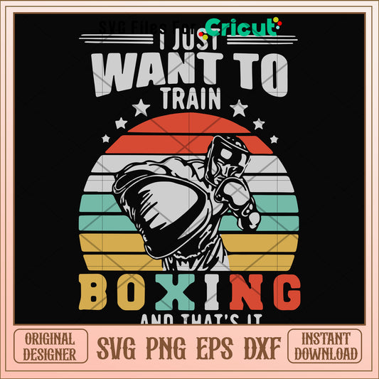 I just want to train boxing svg, train svg, other svg