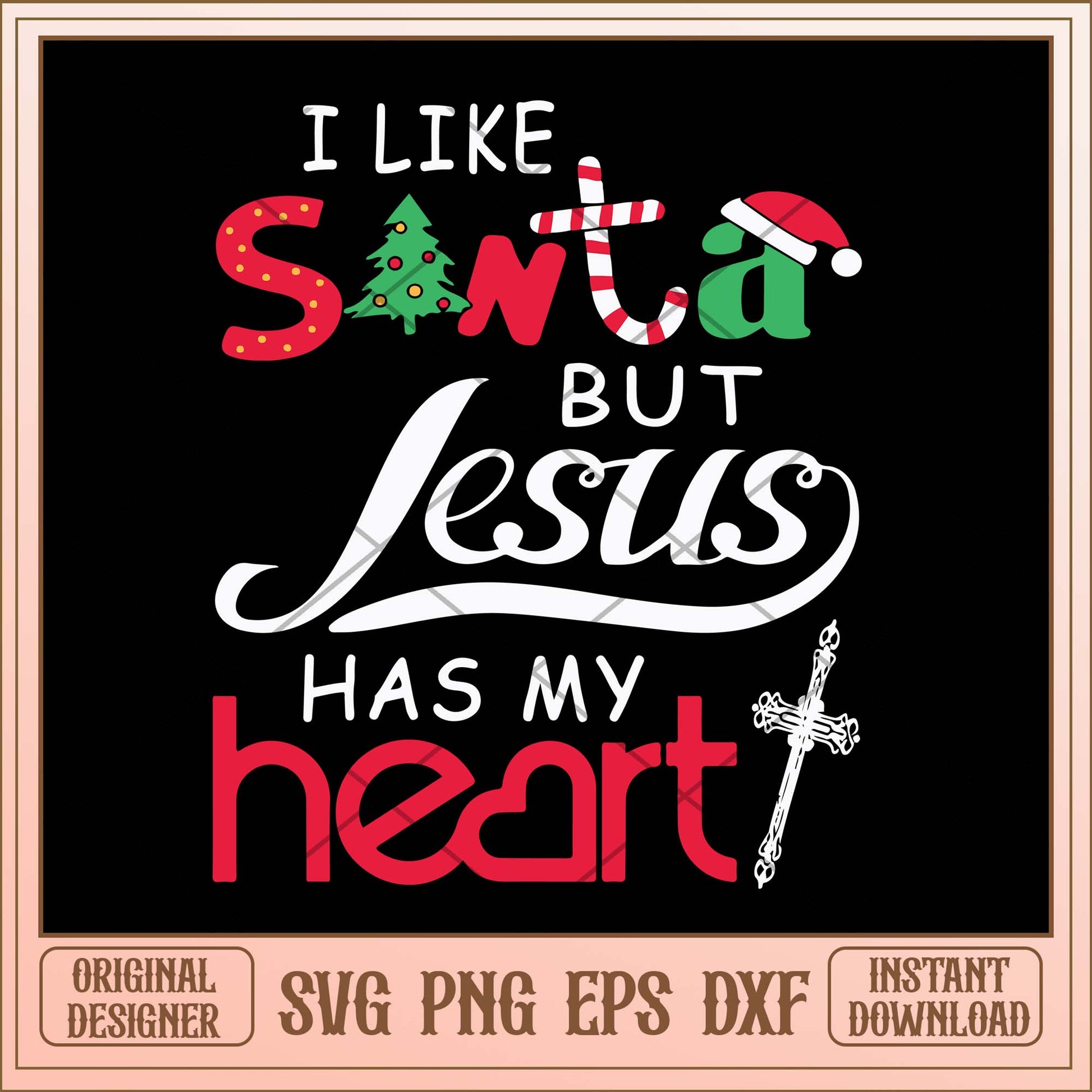 I like Santa but Jesus has my heart svg, Jesus Santa quotes svg bundle