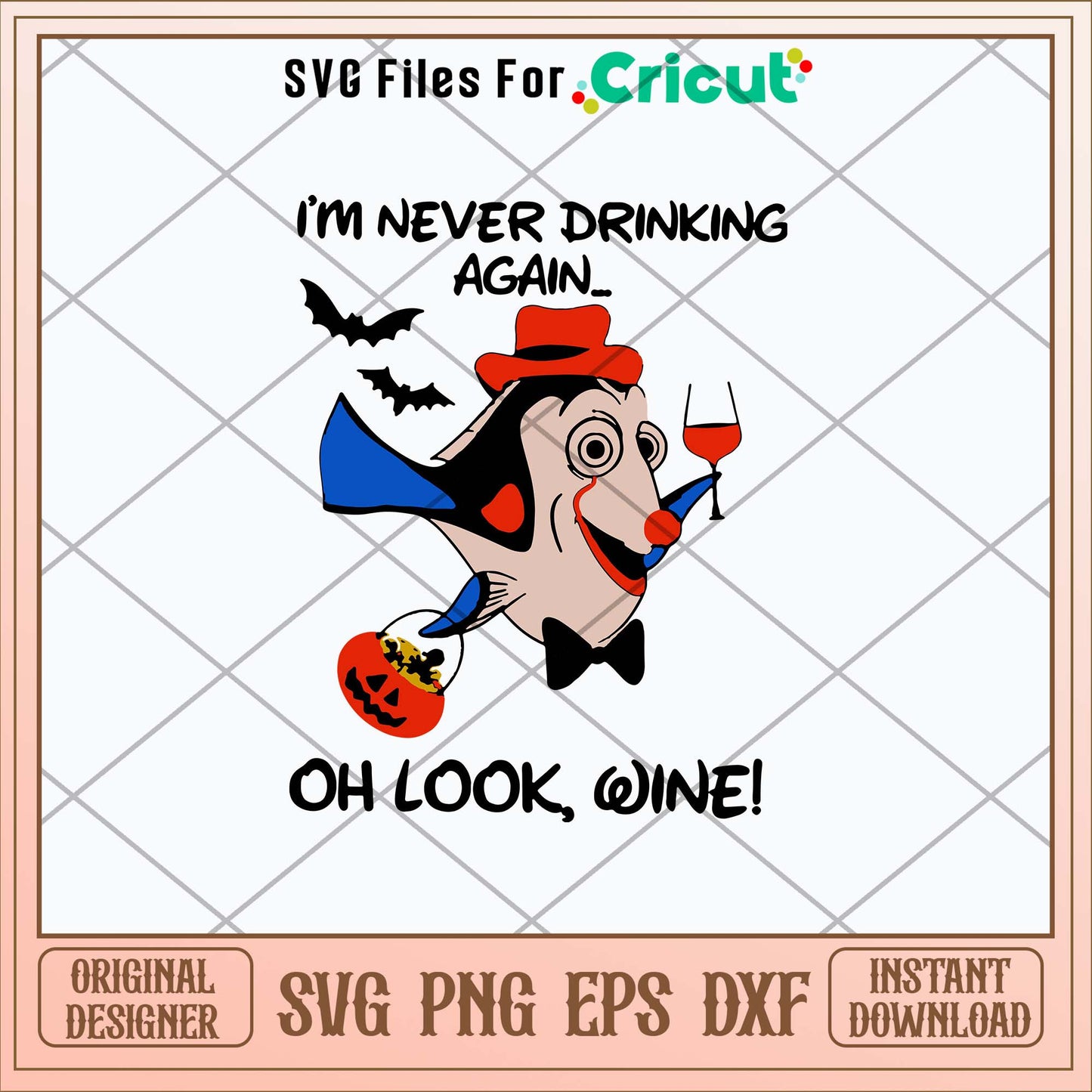 I_m Never Drinking Again Oh Look Wine Svg