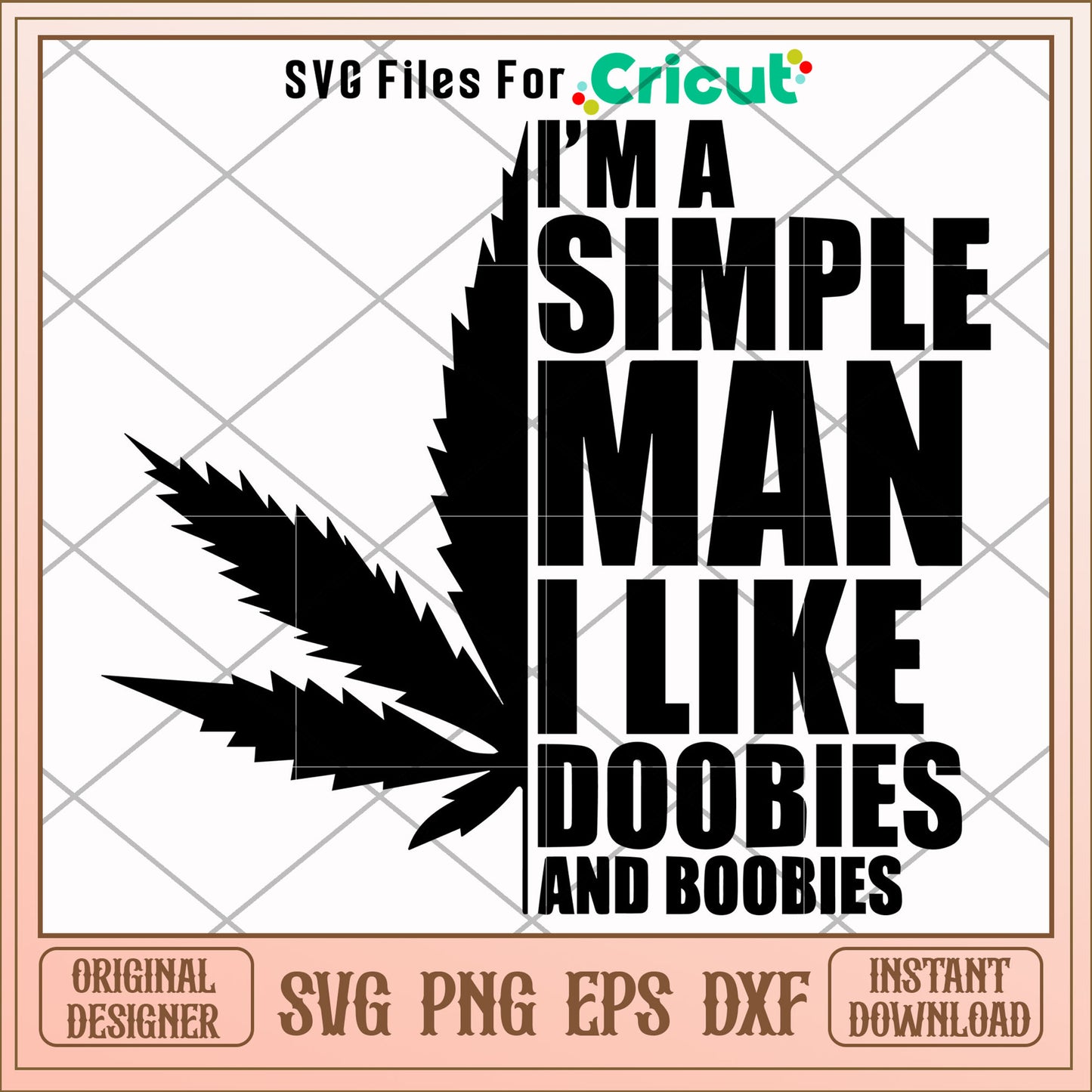 I'm a simple man I like doobies and boobie svg, doobies svg, other svg 