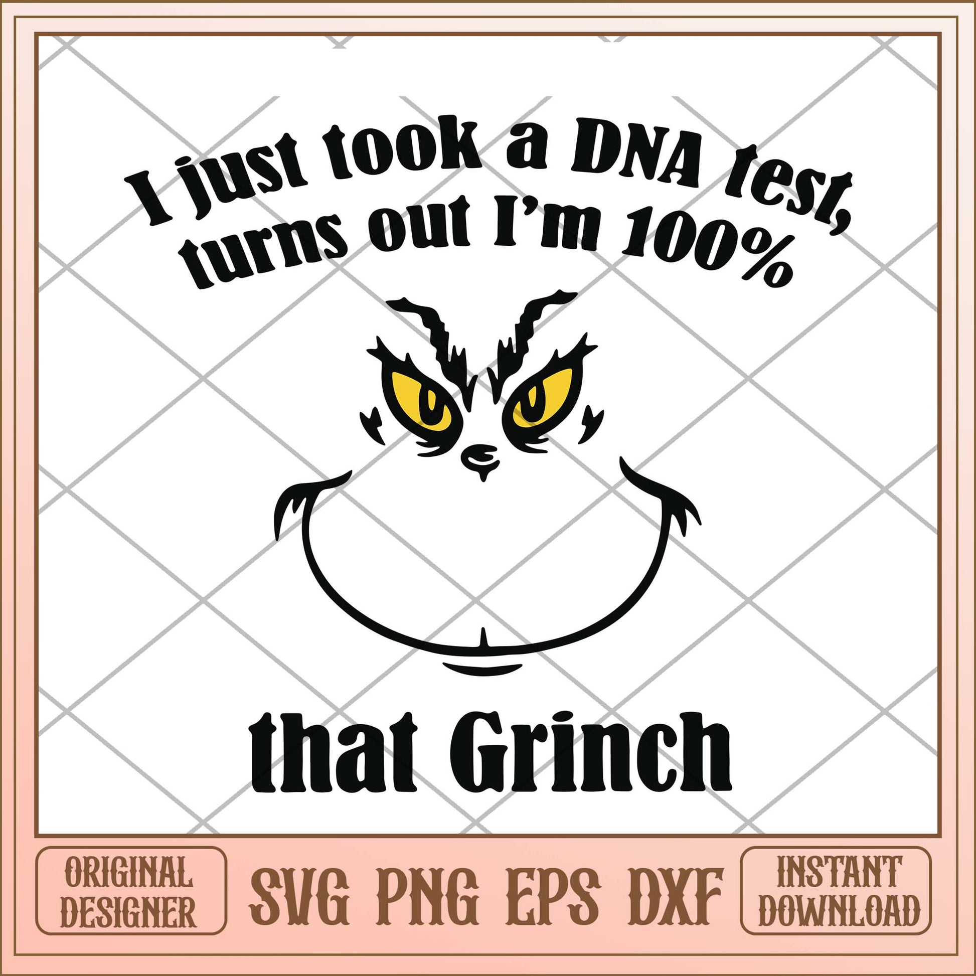 I'm just took DNA test, Grinch DNA test svg bundle