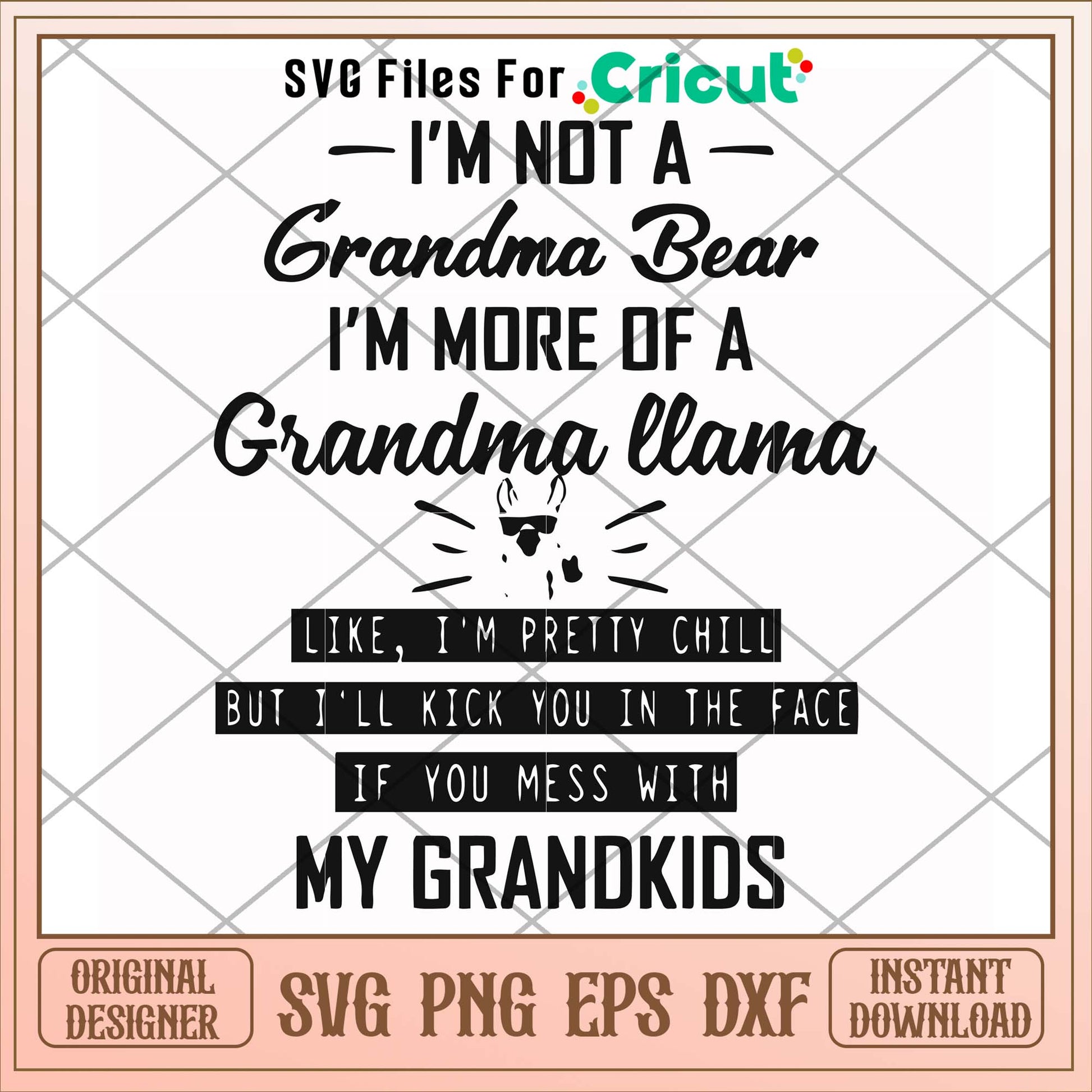 I'm not a grandma bear svg, bears svg, funny svg