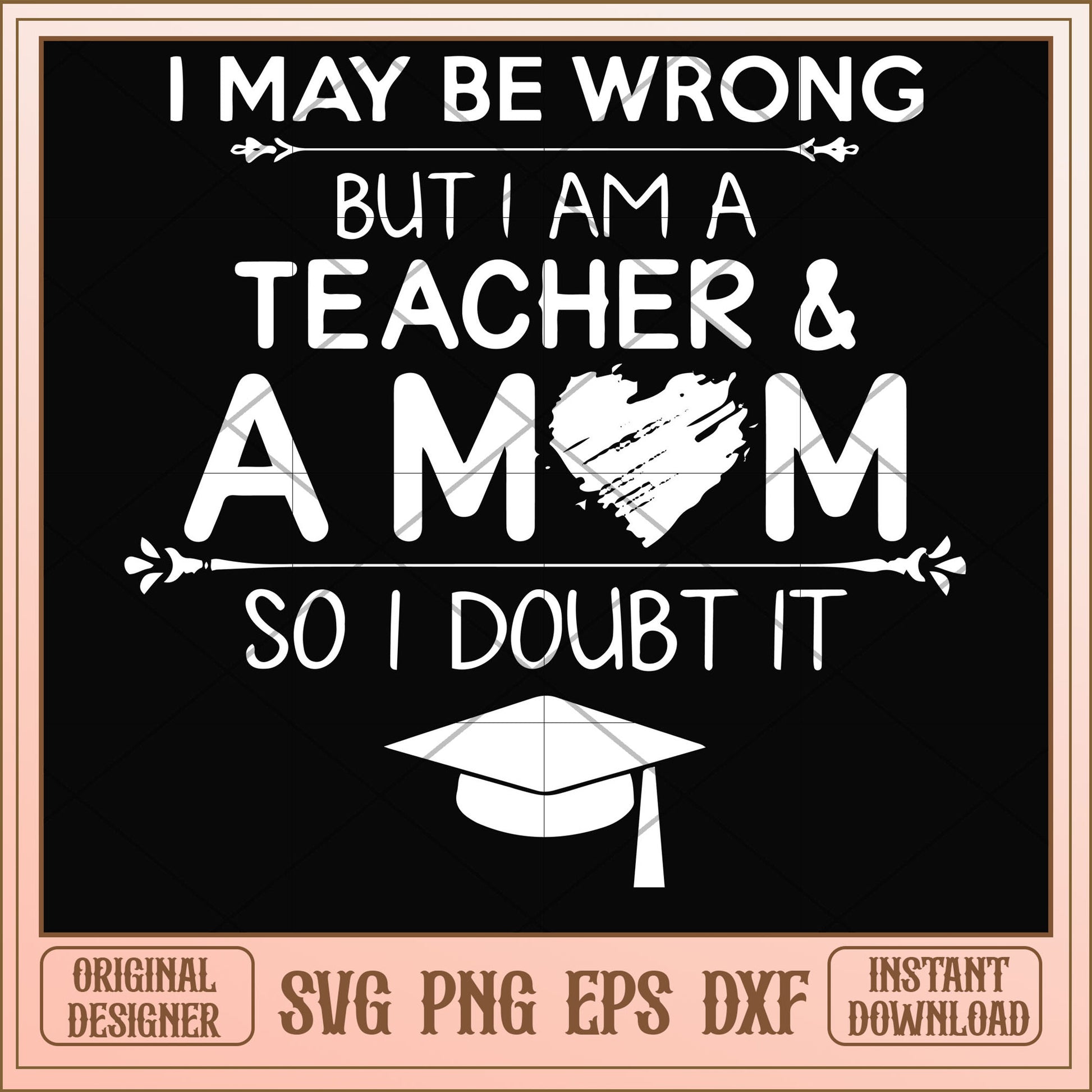 I may be wrong but I am a teacher svg, teacher svg, funny svg