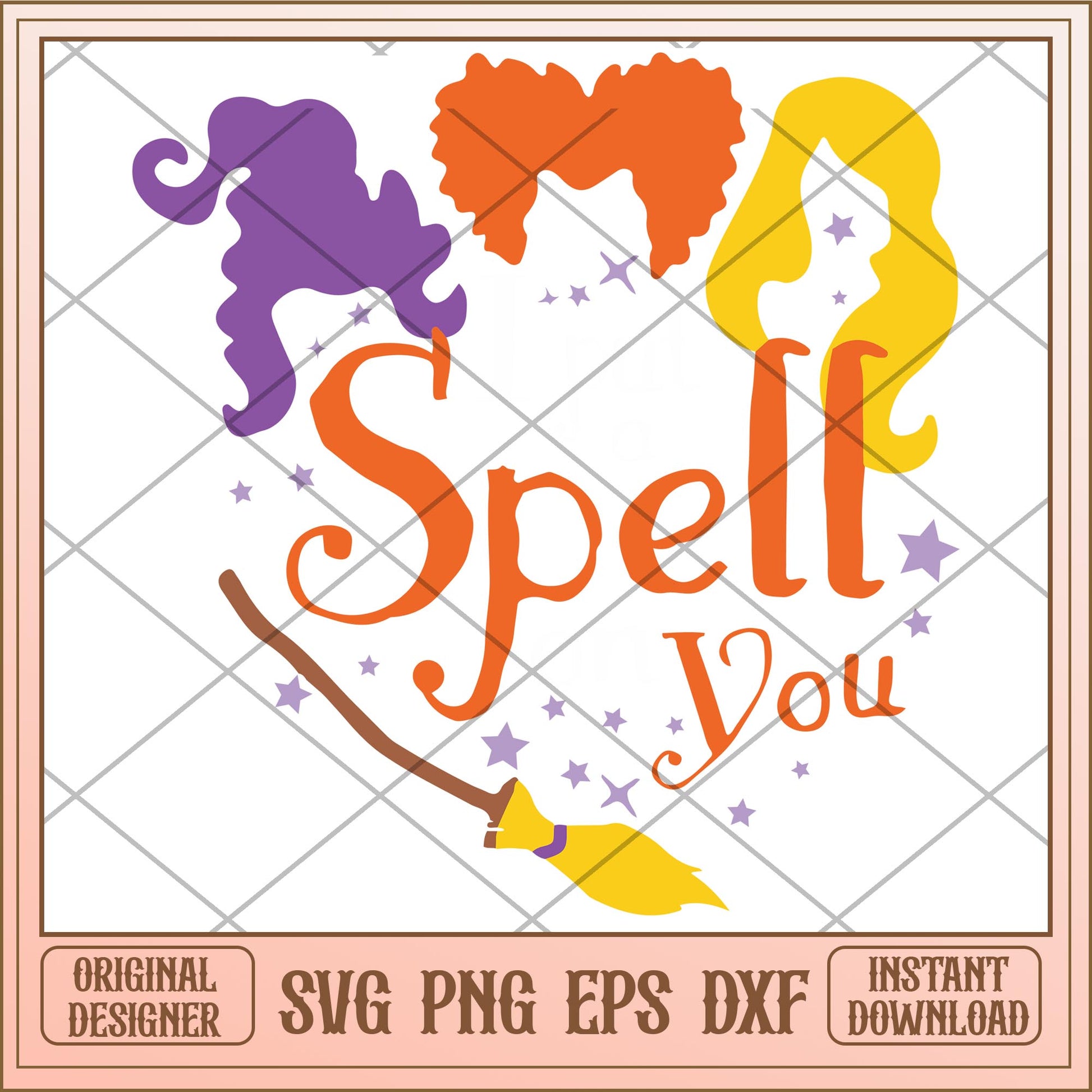 I put a spell on you svg, Hocus Pocus characters svg, digital download