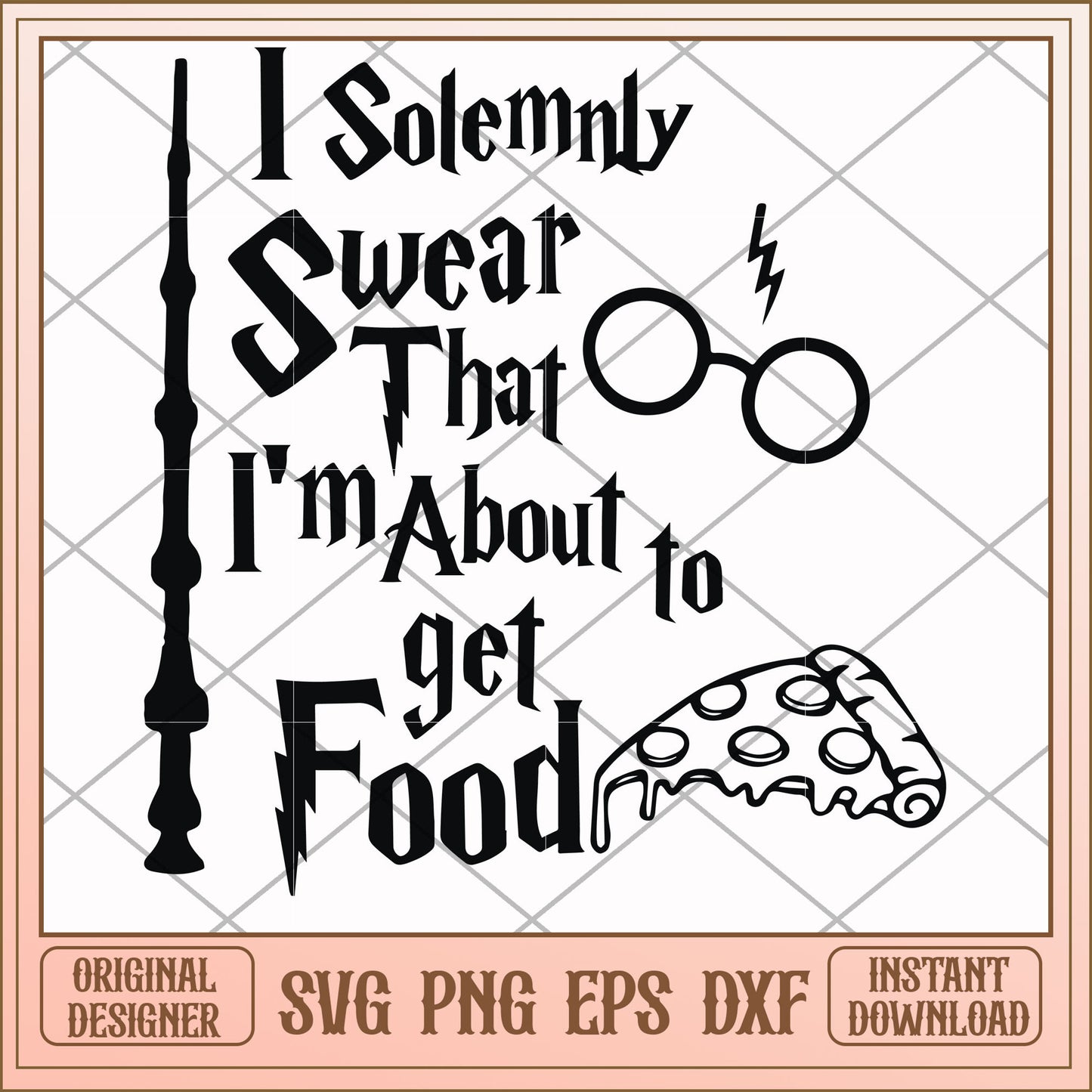 I solemnly swear that I'm about to get food svg, solemnly svg, funny svg