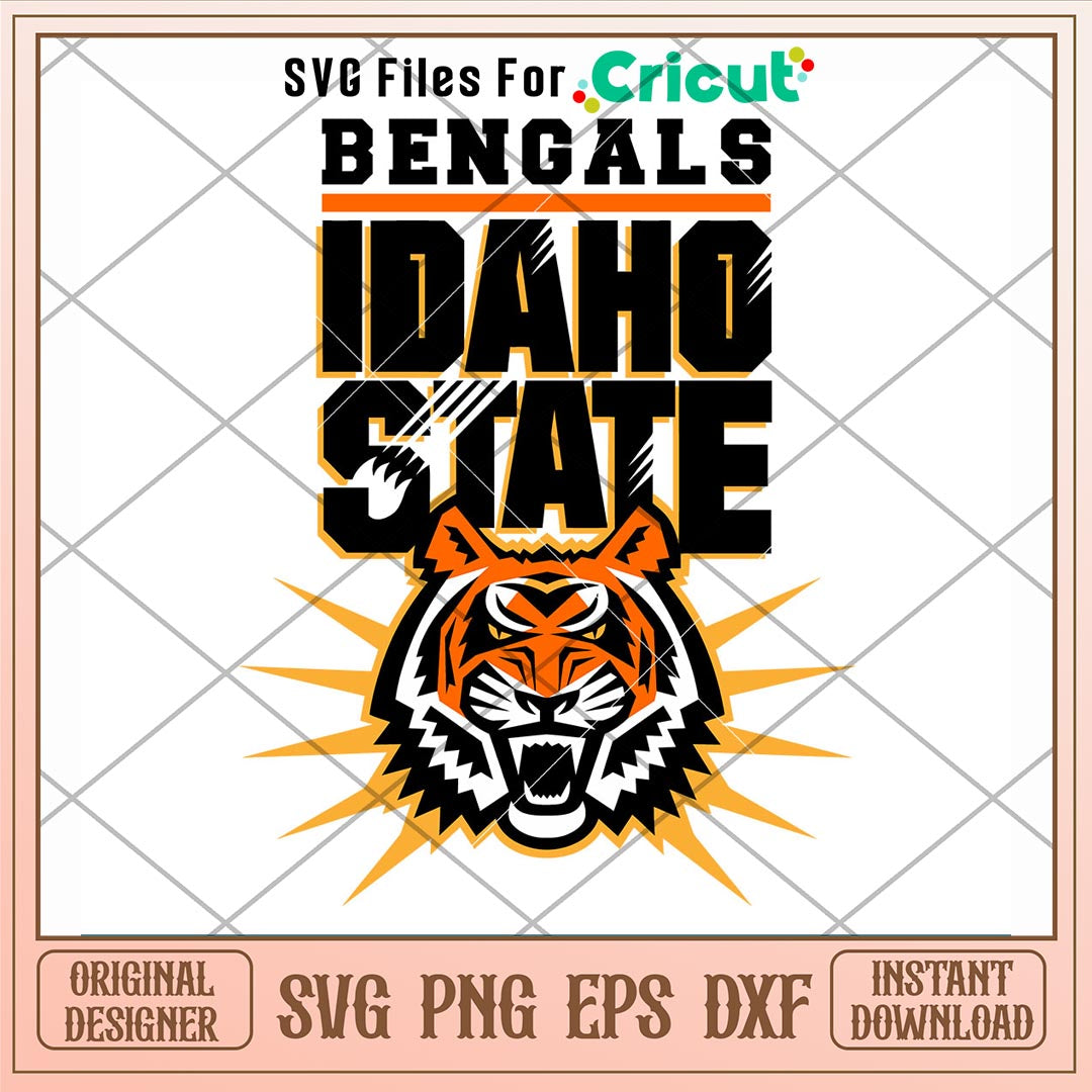 Idaho State Bengals Logo Svg, Idaho State Bengals Svg, NCAA Svg