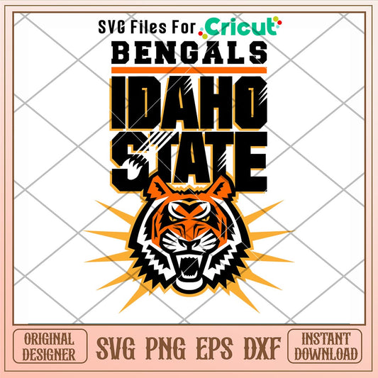 Idaho State Bengals Logo Svg, Idaho State Bengals Svg, NCAA Svg