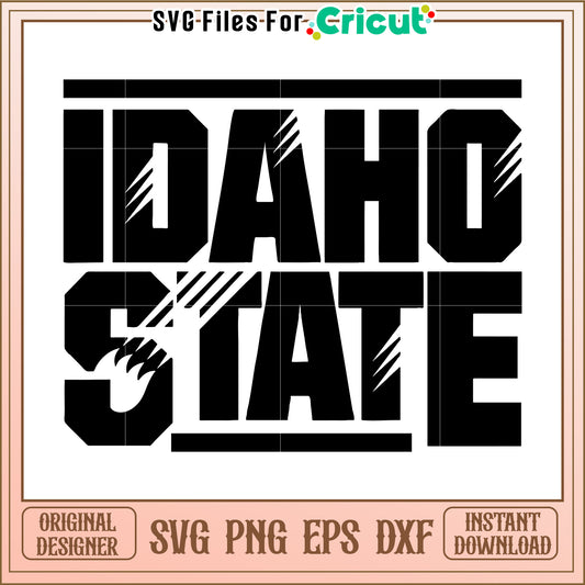 Idaho State SVG File for Cricut, Perfect for Custom Crafts and Projects