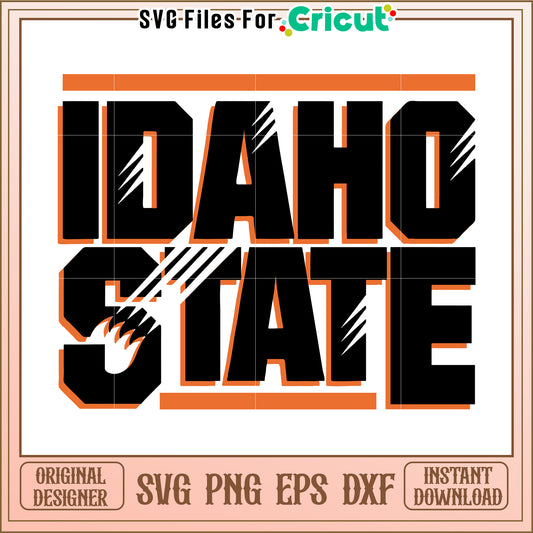 Idaho State SVG File for Cricut, Perfect for Custom Projects and Crafts