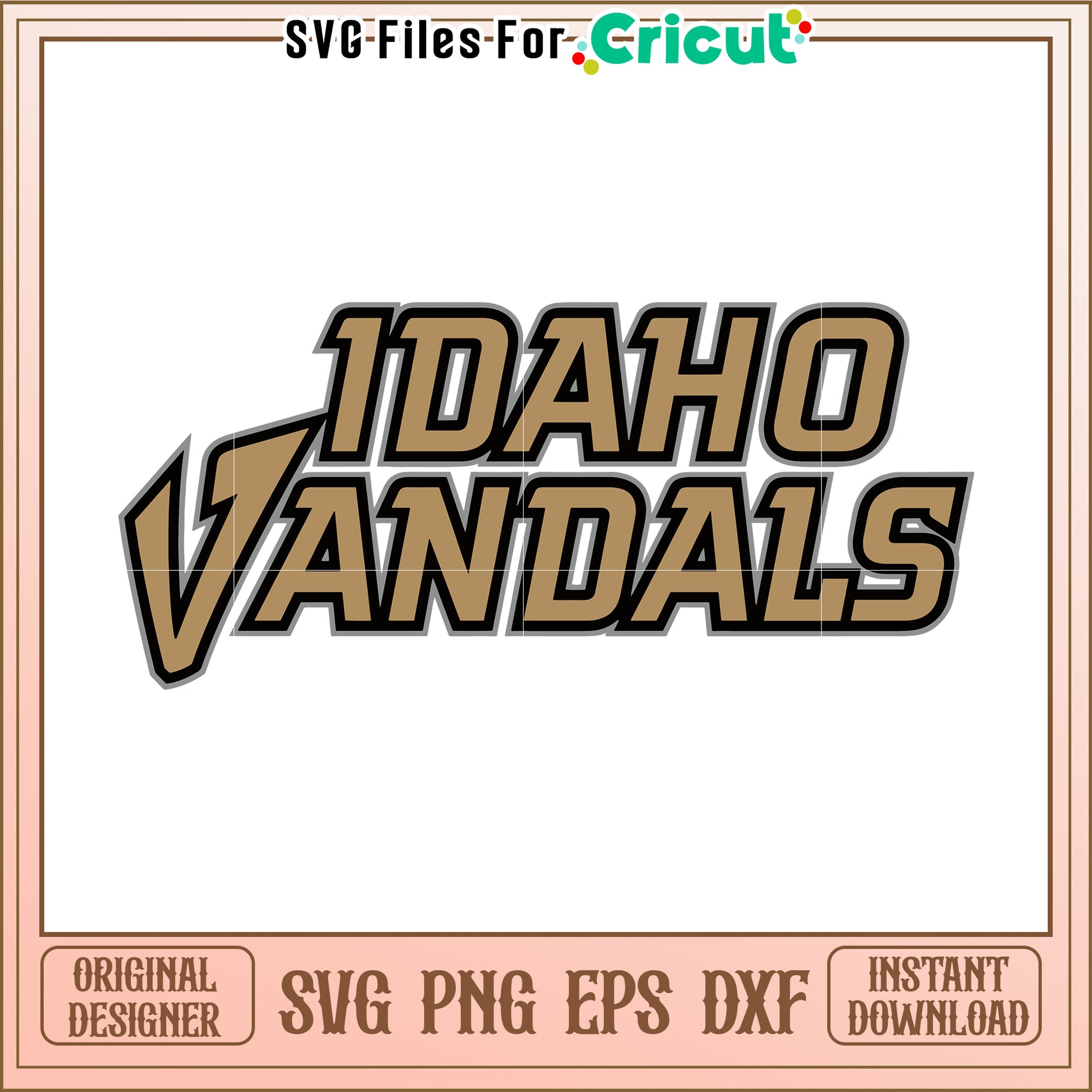 Idaho Vandals SVG design for crafts, perfect for Cricut projects and fans