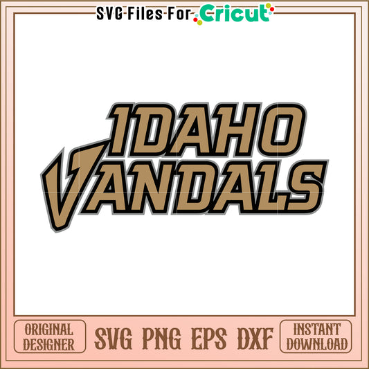 Idaho Vandals SVG design for crafts, perfect for Cricut projects and fans
