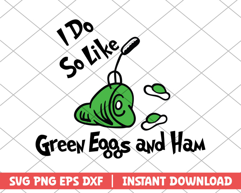 I do so like green eggs and ham svg 