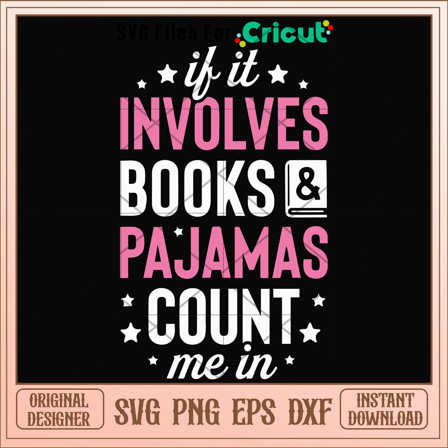 If it involves book & pajamas count me in svg, involves svg, other svg