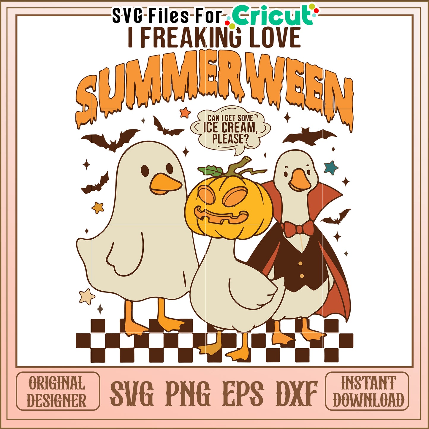 I freaking love summerween svg, halloween wallpaper svg, halloween decor svg