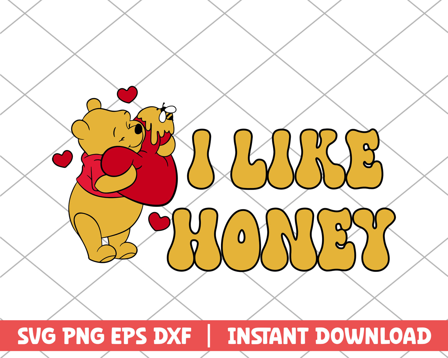 I like honey disney svg