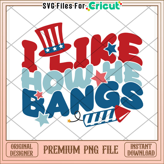 I like how he bangs design png, catchy phrase png, flirty vibe png