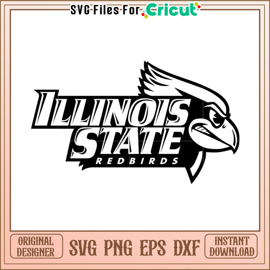 Illinois State Redbirds SVG Design for Cricut, perfect for custom projects