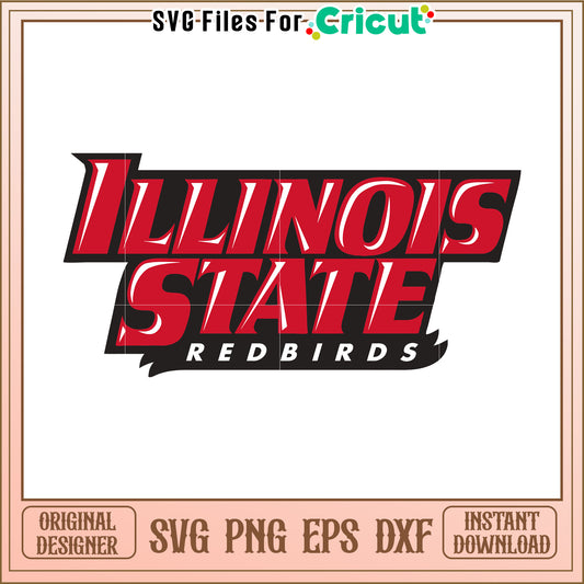 Illinois State Redbirds SVG File for Cricut, perfect for personalized crafts and gifts