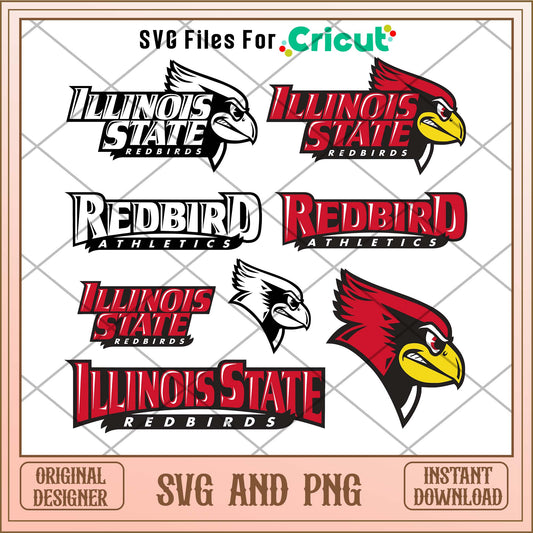 Illinois State Redbirds svg, Illinois State Redbirds svg bundle, NCAA svg