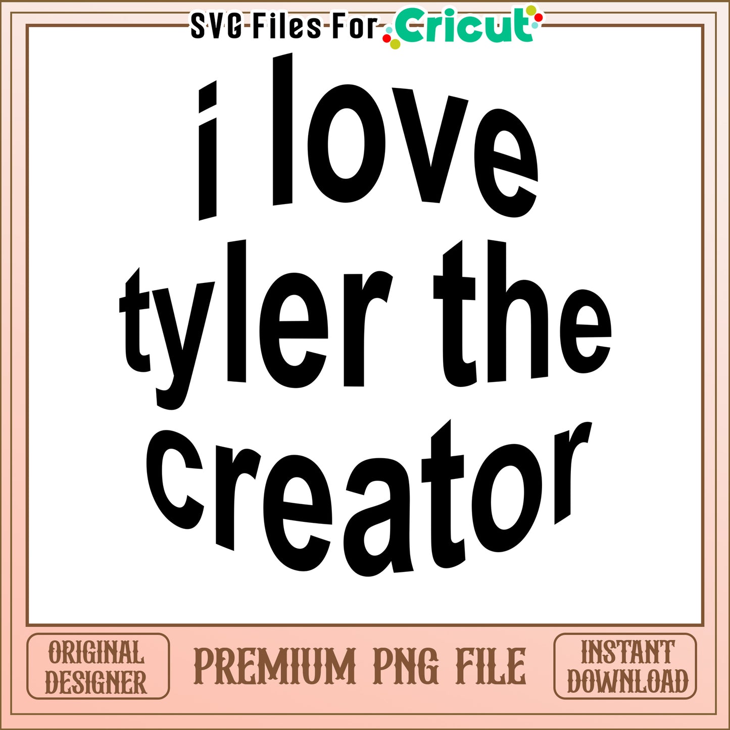 I love Tyler the Creator graphic design for Cricut projects, perfect for fans and creators alike