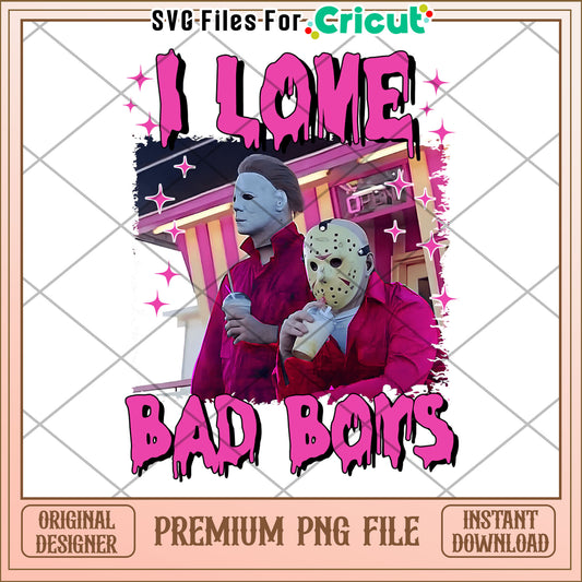 I love bad boys png, halloween png, times for halloween png