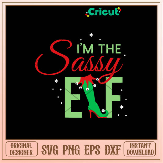 Im The Sassy Elf Svg