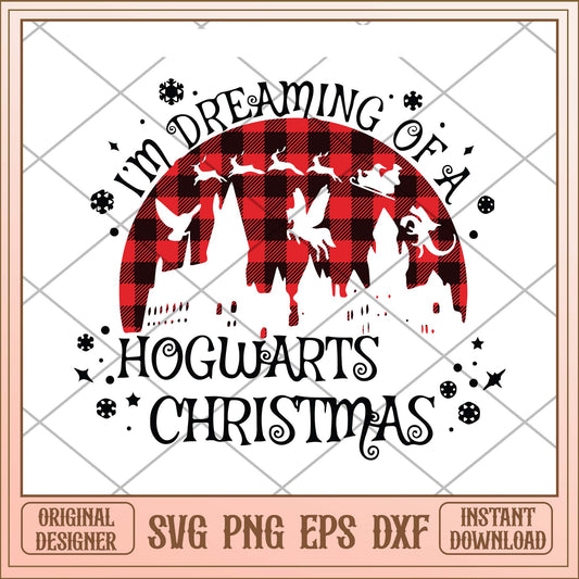Im dreaming of a hogwarts christmas svg, Christmas Hogwarts svg bundle