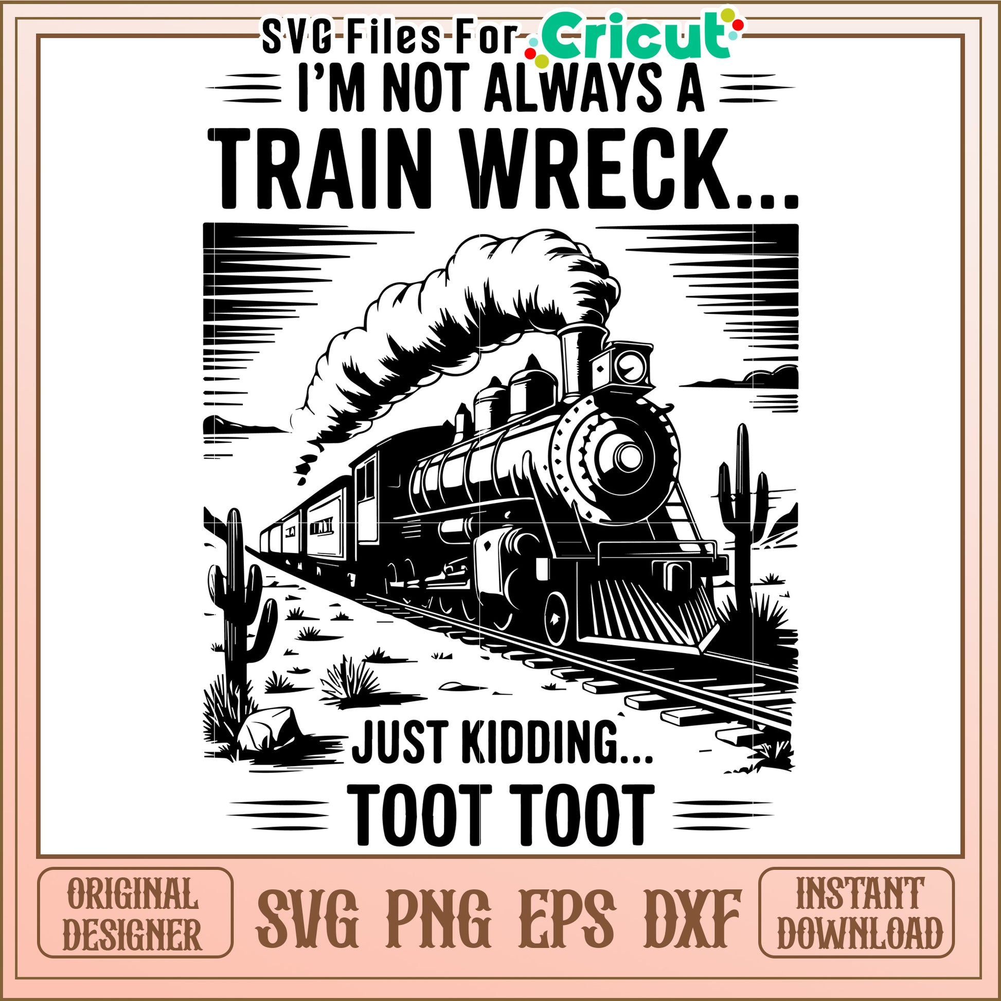 Im not always a train wreck svg, cartoons characters svg, halloween costumes svg