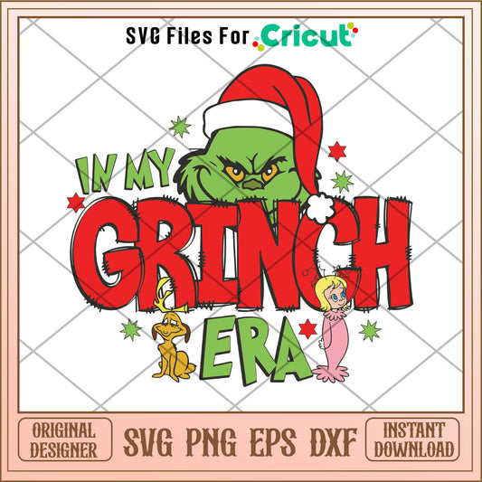 In My Grinch Era Max Cindy Lou Who SVG, grinch christmas svg