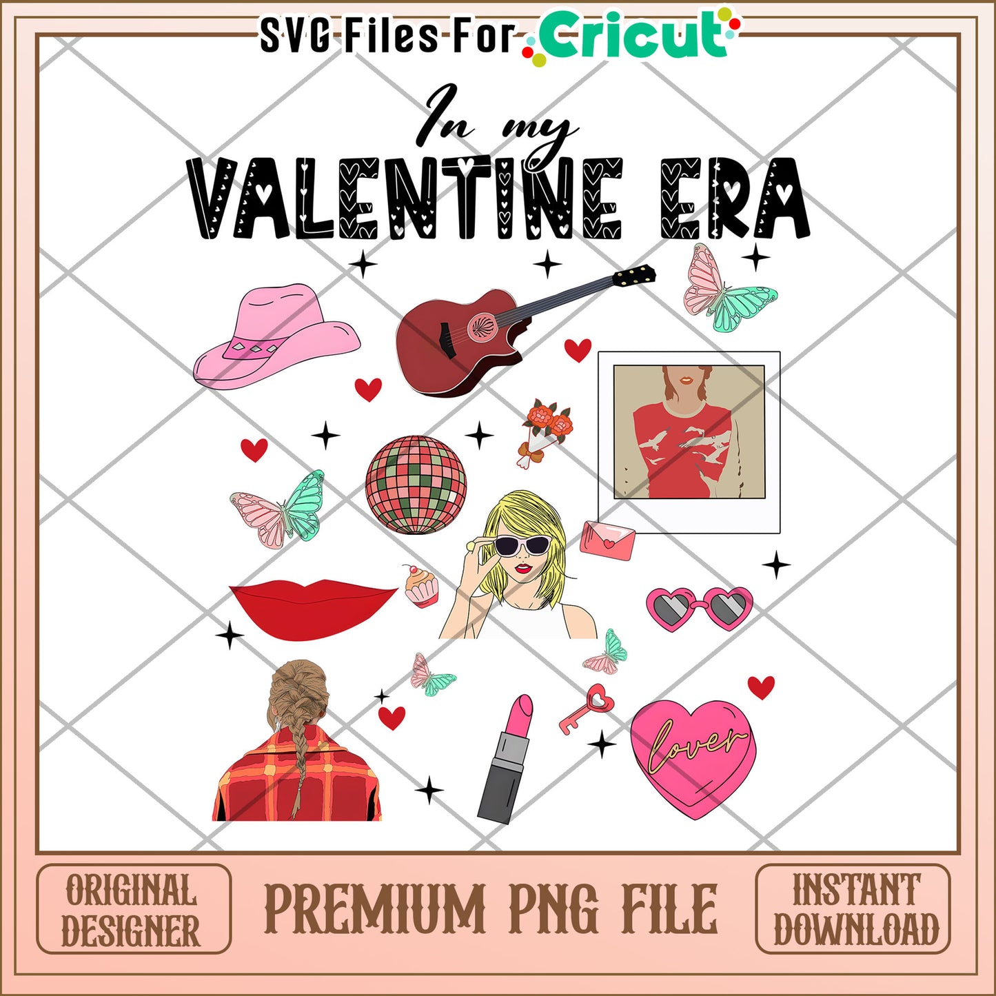 In My Valentine Era PNG Design for Cricut Crafting