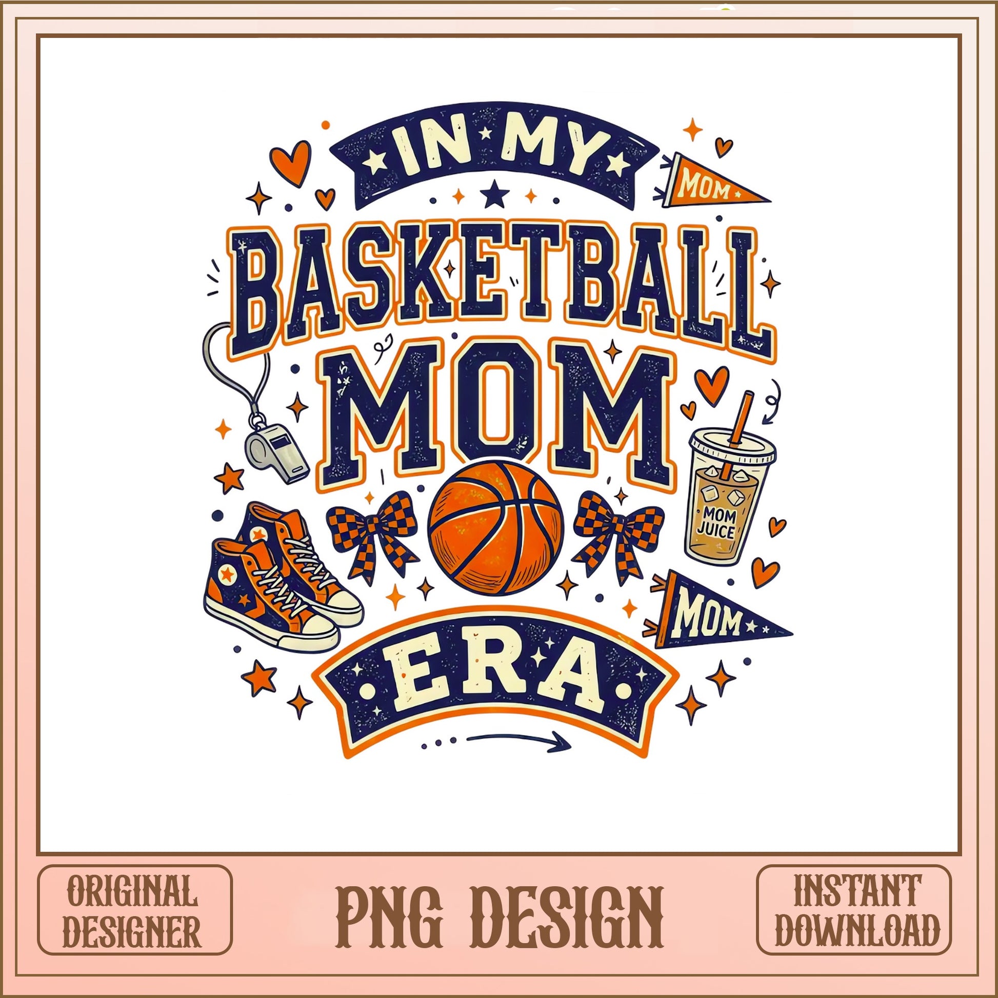 In My Basketball Mom Era PNG, Sports Mom PNG, Game Day PNG