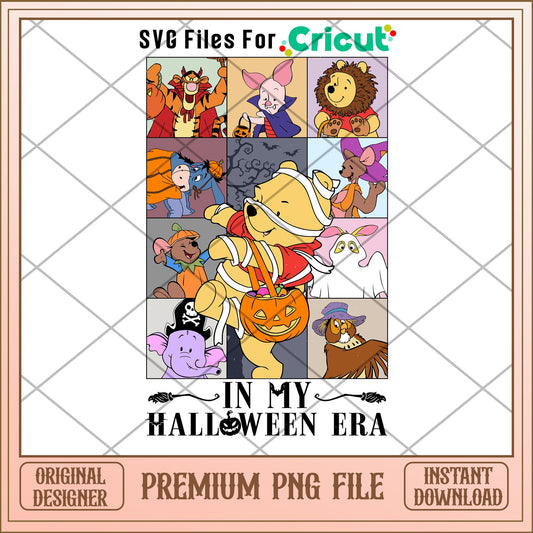 In my halloween era pooh png, pooh png, halloween png