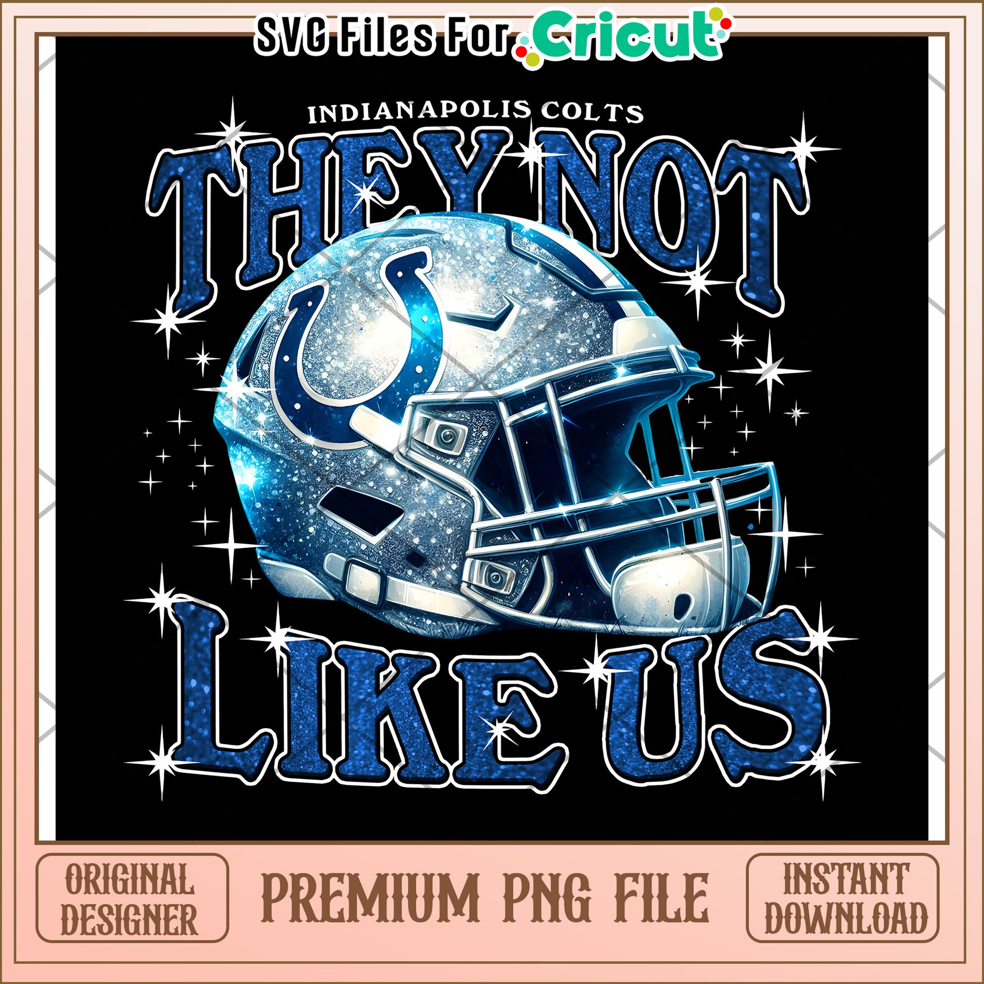 Indianapolis Colts PNG Design, Unique Helmet Graphic Download