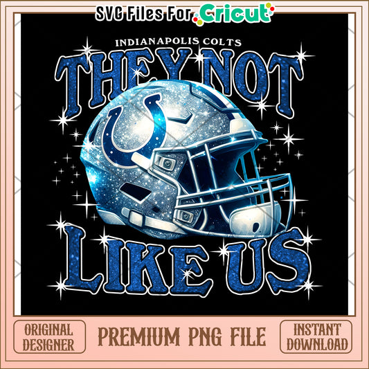 Indianapolis Colts PNG Design, Unique Helmet Graphic Download