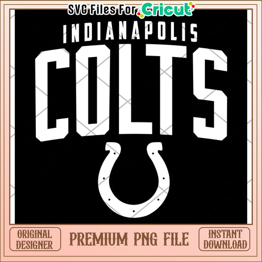 Indianapolis Colts PNG design for Cricut, perfect for crafts and decor