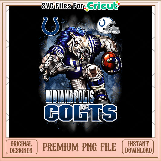 Indianapolis Colts PNG design for Cricut, premium digital download