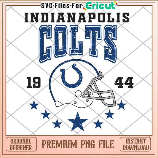 Indianapolis Colts PNG design for Cricut projects, easy to download
