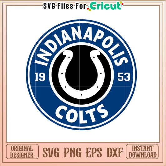 Indianapolis Colts SVG Design Retro Sports Art