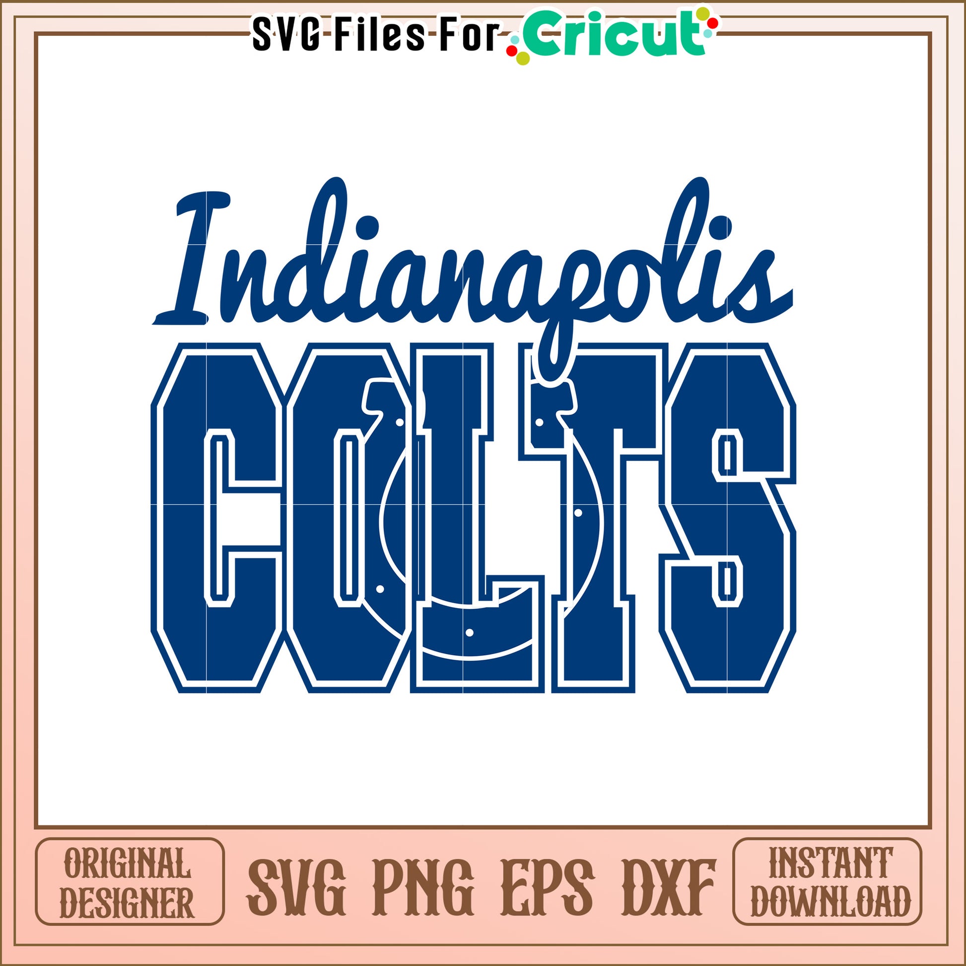 Indianapolis Colts SVG Design for Fans and Crafters