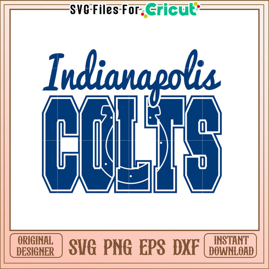Indianapolis Colts SVG Design for Fans and Crafters