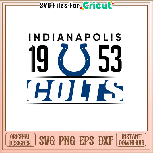 Indianapolis Colts SVG Logo Design