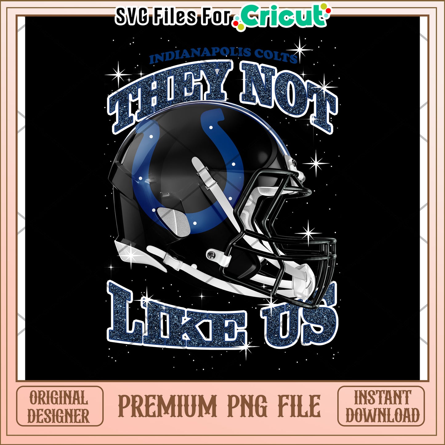 Indianapolis Colts helmet design, download premium PNG file