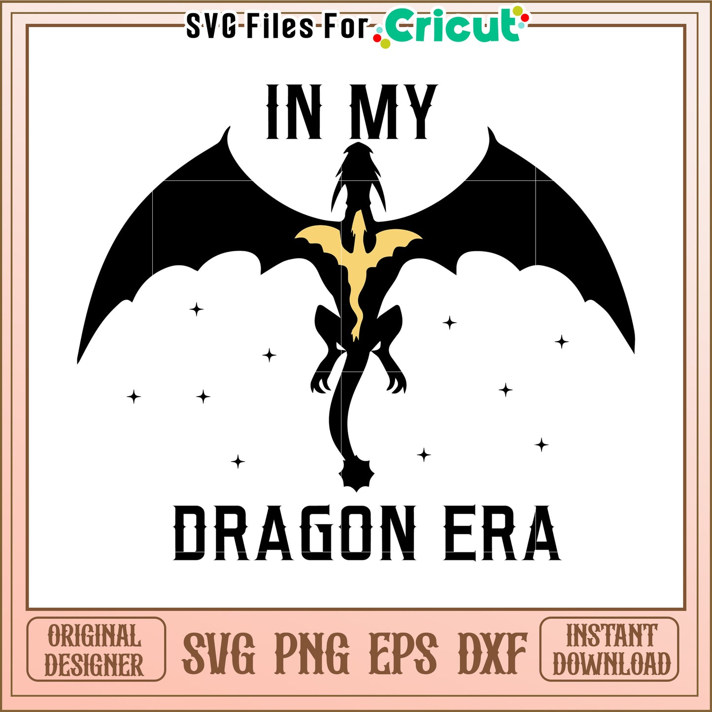 In my dragon era svg, basgiath war college svg, romantasy dragon svg
