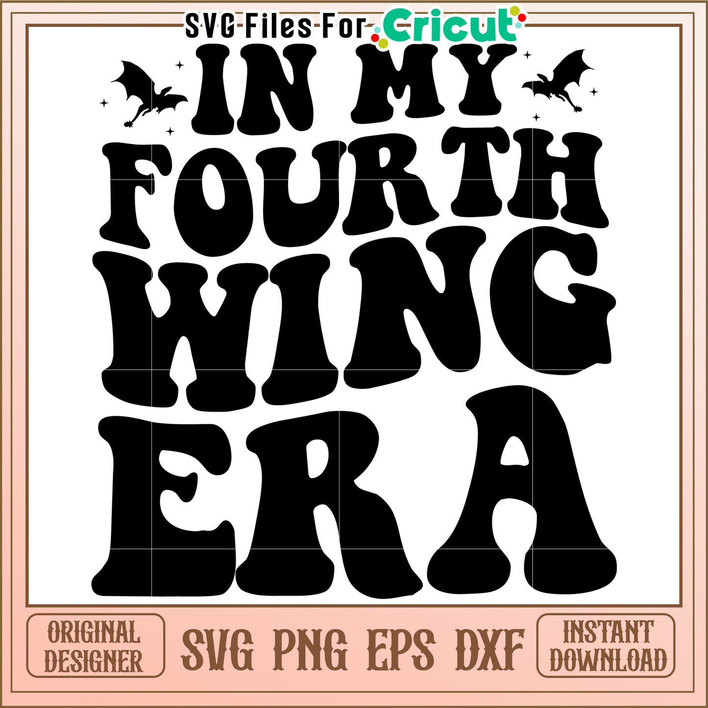 In my fourth wing era svg, basgiath war college svg, romantasy dragon svg