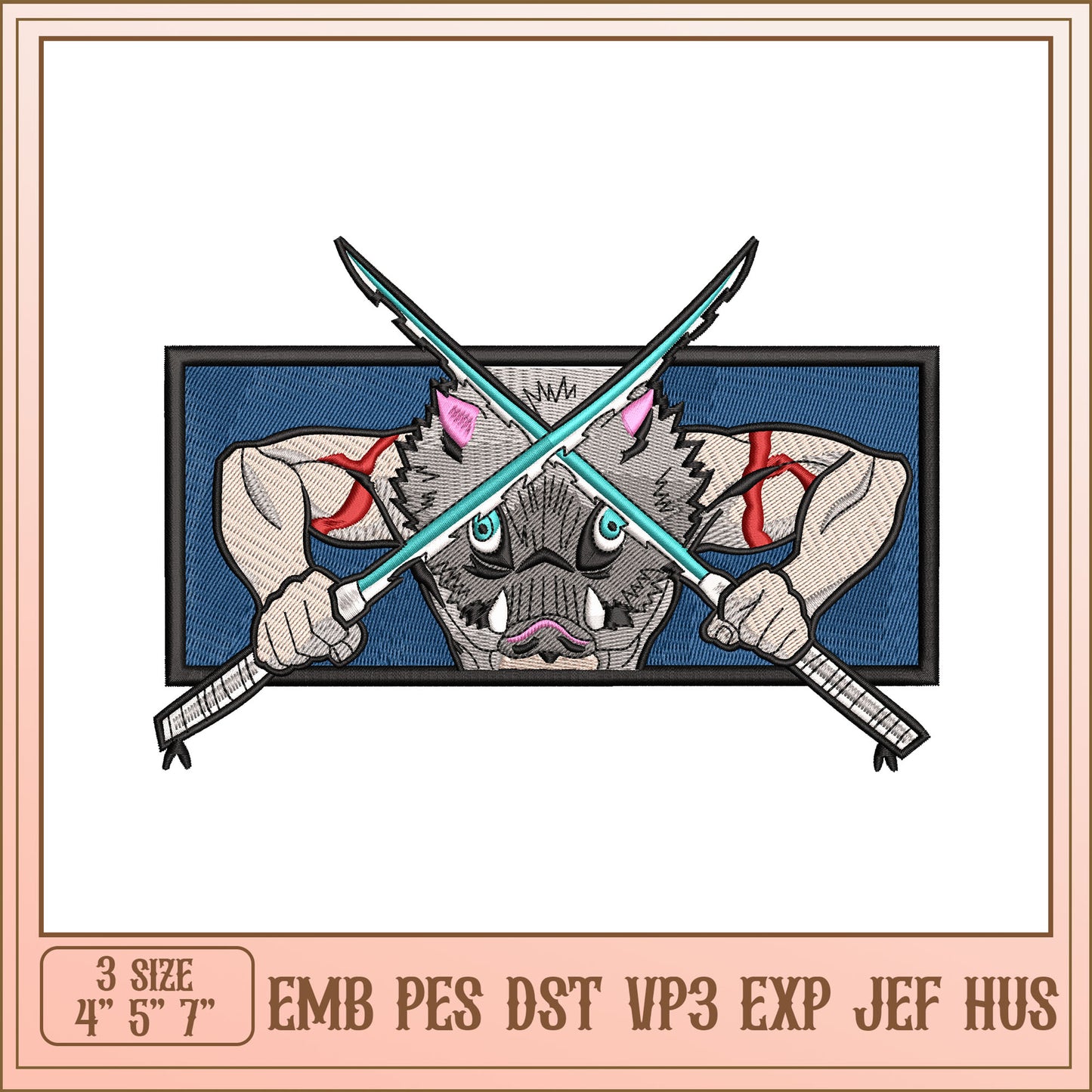 Inosuke Embroidery Design