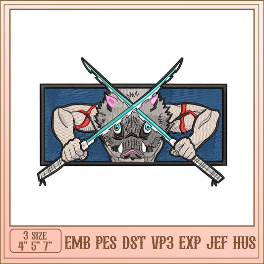 Inosuke Embroidery Design