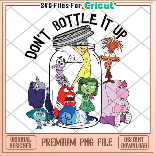 Inside Out Characters PNG Dont Bottle It Up