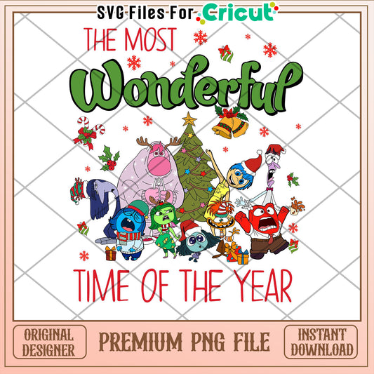 Inside Out Christmas PNG Design
